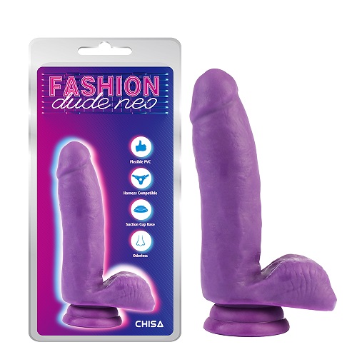 6.7'' Dual Density Cock Dildo Purple