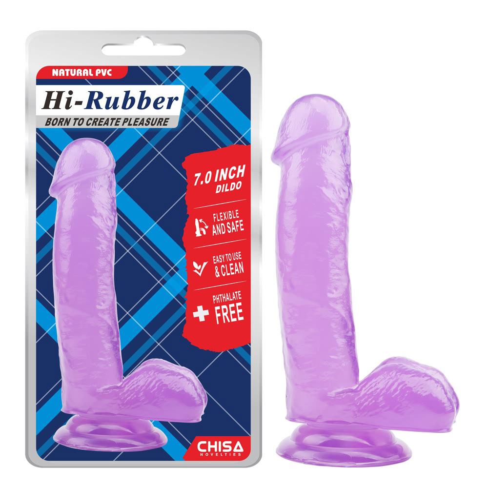 Realistic dildos 7.0 Inch Dildo-Purple