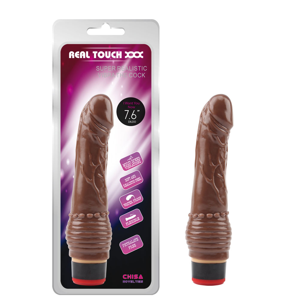 7.6”Vibe Cock-Brown