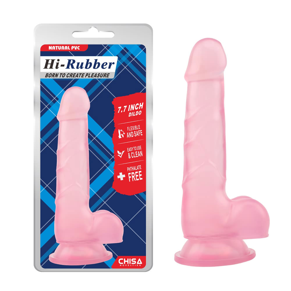 7.7 Inch Slim Dildo- Pink