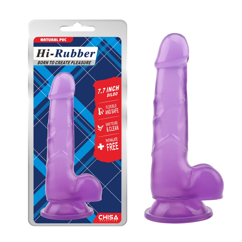 7.7 Inch Slim Dildo-Purple