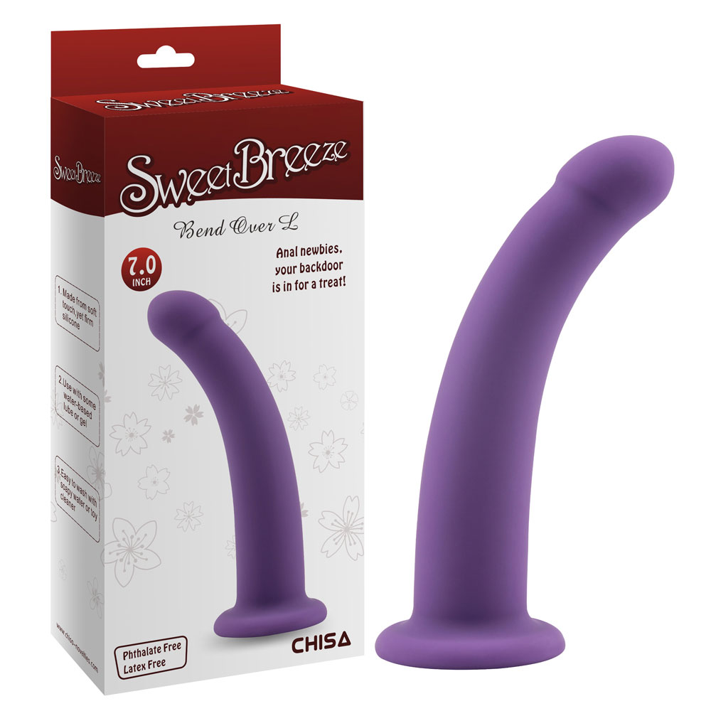 Bend Over L-Purple Siliconel Soft Dildos