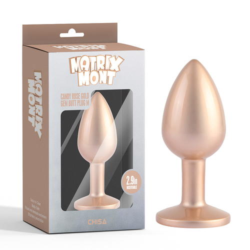 Candy Rose Gold Gem Butt Plug M