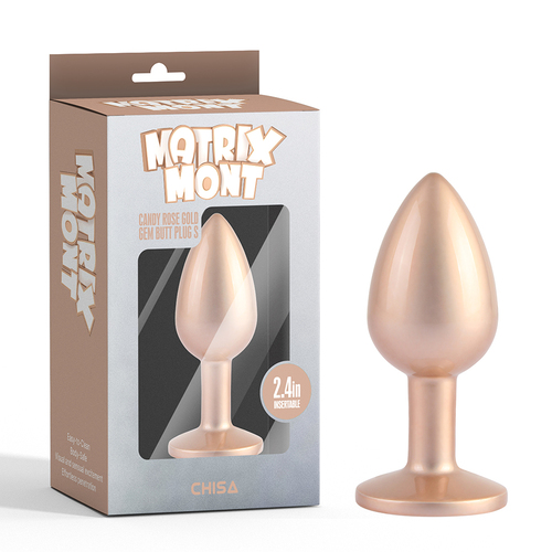 Candy Rose Gold Gem Butt Plug S