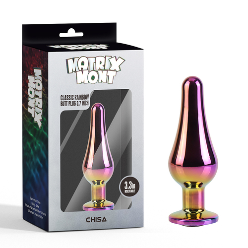 Classic Rainbow Butt Plug 3.7 Inch
