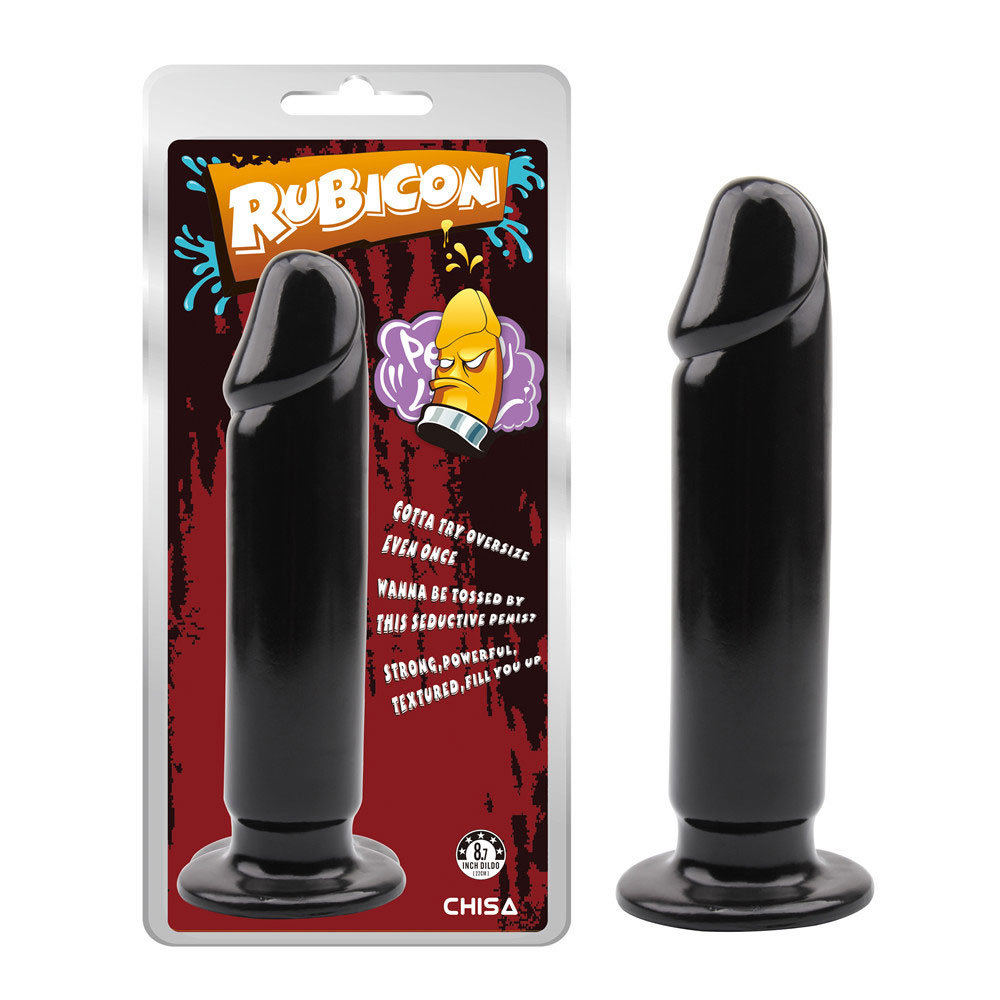 Evil Dildo Plug XL-Black Natural PVC Anal Train