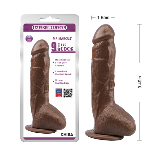 MR.MARCUS' 9.9 Dildo-Brown