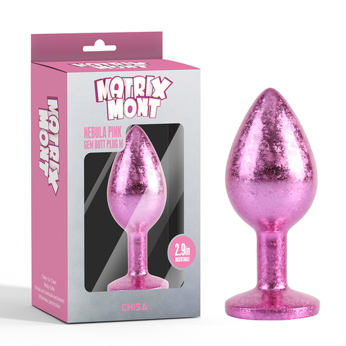Nebula Pink Gem Butt Plug M