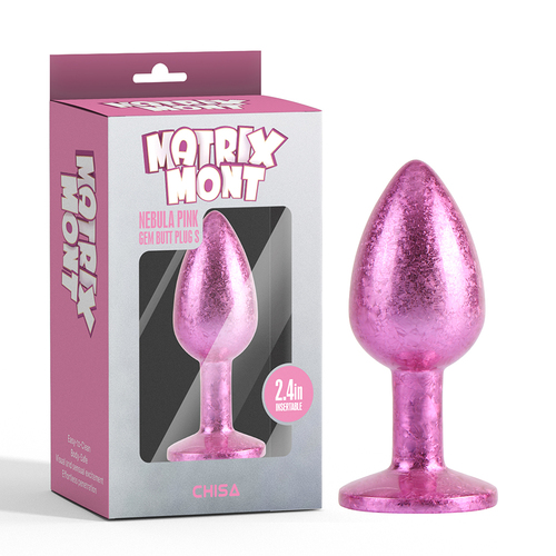 Nebula Pink Gem Butt Plug S