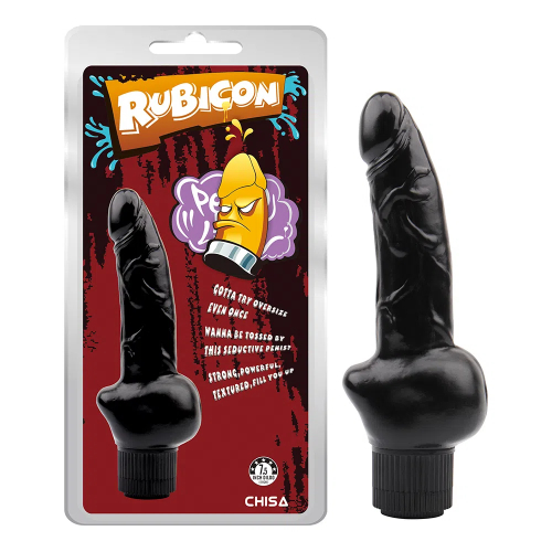 Obsidian Vibe Cock-Black Natural PVC Multi-Speed Vibrations Dildo