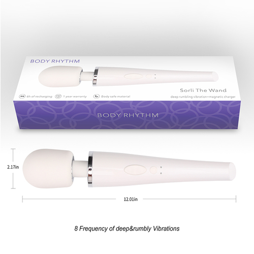 Powerful vibrating wand Sorli White