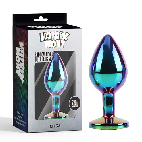 Rainbow Gem Butt Plug M