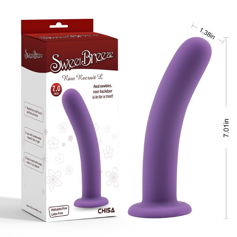 Raw Recruit L-Purple Siliconel Soft Dildos