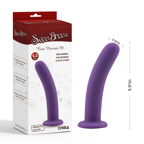 Raw Recruit M-Purple Siliconel Soft Dildos