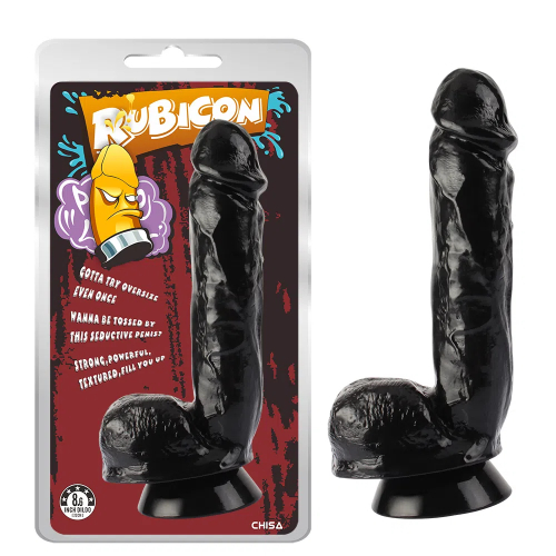 Thrust Her Penis-Black Natural PVC Realistic Dildos