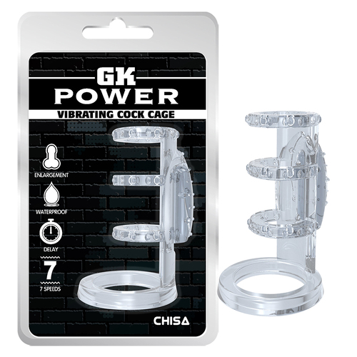 Vibrating Cock Cage-Clear